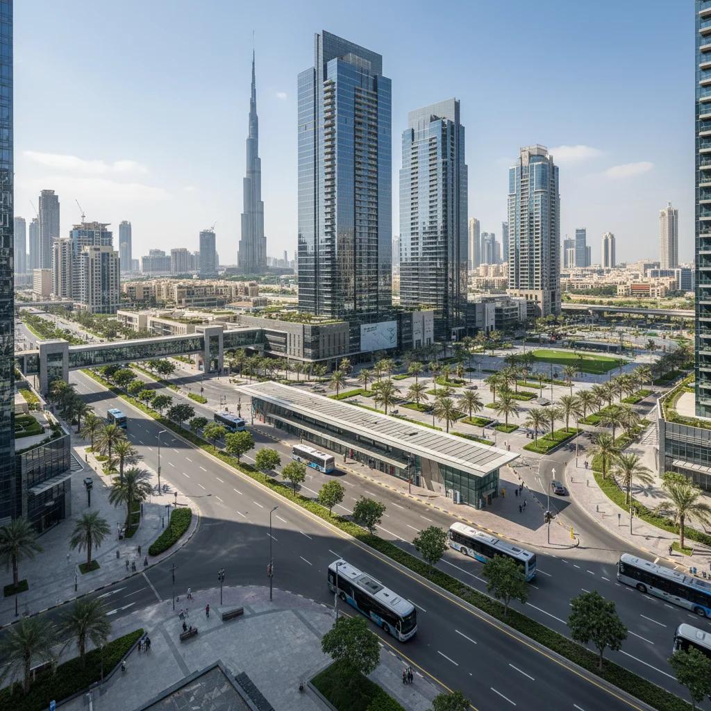 Business Bay Metro Bus Stop Landside 2: Routes and Access Points